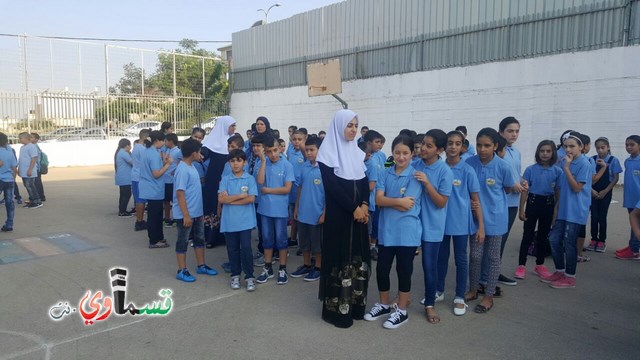  كفرقاسم- فيديو: البداية الصحيحة هي عنوان النجاح .. مدرسه جنة ابن رشد تستقبل طلابها بمراحل مدروسة وتودع حجاجها